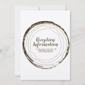 Rustikales Hochzeitsprotokoll Elegante Script-Einl Einladung (Rückseite)