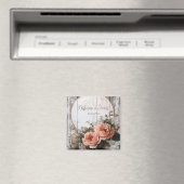 Rustikales Hochzeitssegment mit Individuellen Name Magnet (In Situ (Geschirrspüler))