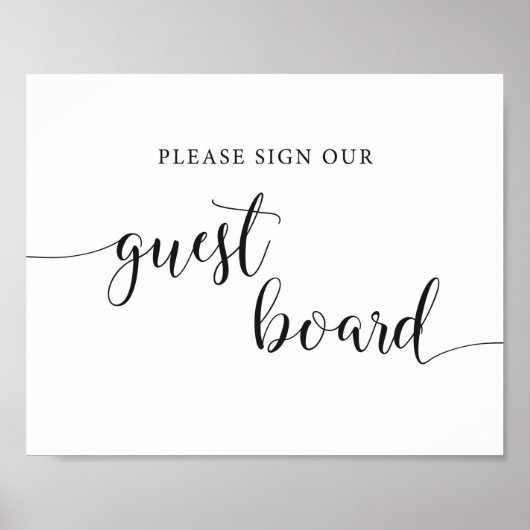 Rustikales Hochzeitssegment - unser Gästebuchssymb Poster (Vorne)