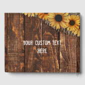 Rustikales Hochzeitsstift für Holz und Burlap-Sonn Gästebuch (Rückseite)