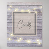 Rustikales Hochzeitsszenario oder Brautparty-Karte Poster (Vorne)