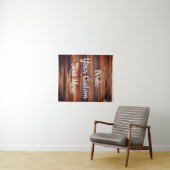 Rustikales Hochzeitstipendium Foto - Hintergrund Wandteppich (Beispiel (Horizontal))