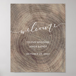 Rustikales Hochzeitszeichen | Hochzeitplakat Poster