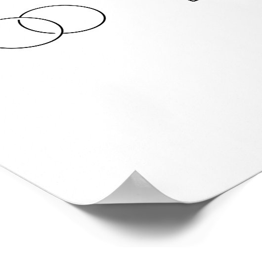 rustikales Hochzeitszeichen Poster (Ecke)