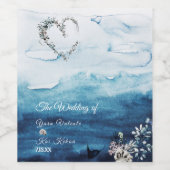 Rustikales Hochzeitweinlabel Weinetikett (Einzelnes Label)