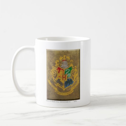 Rustikales Hogwarts Wappen Harry Potter | Kaffeetasse (Links)