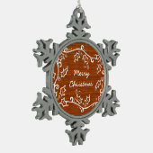 Rustikales Holly Snowflake Ornament (Links)
