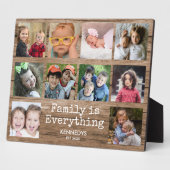 Rustikales Holz 10 Foto Collage Familienangebot Fotoplatte (Seite)