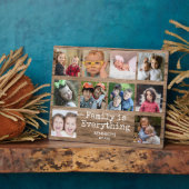 Rustikales Holz 10 Foto Collage Familienangebot Fotoplatte (Seite)