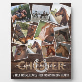 Rustikales Holz-10-Foto-PferdeGedenkmal Fotoplatte (Vorderseite)