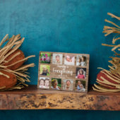 Rustikales Holz 10 FotoCollage Familie 5" x 7" Fotoplatte (Seite)