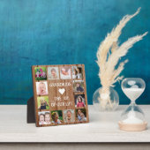 Rustikales Holz 12 Foto Collage Grandkids Zitat Fotoplatte (InSitu)