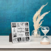 Rustikales Holz 12 FotoCollage Schwarz-Weiß Fotoplatte (InSitu)