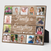 Rustikales Holz 14 Foto Collage Familienangebot Fotoplatte (Seite)