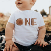 Rustikales Holz 1. Geburtstag 1 Baby T-shirt