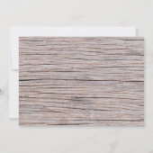 Rustikales Holz 4 Foto Collage Weihnachtsbild Karte (Rückseite)