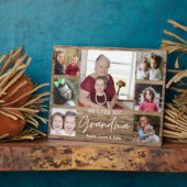 Rustikales Holz 7 Foto Collage Wir Liebe Sie Oma Fotoplatte (Seite)