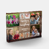 Rustikales Holz 8 Foto Collage Familienangebot (Links)