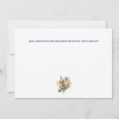 Rustikales Holz Aquarell Pferd Land Scheune Save The Date (Rückseite)