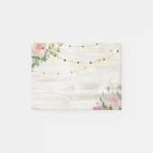 Rustikales Holz-Aquarelllicht Post-it Klebezettel (Vorderseite)