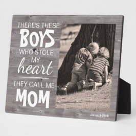 Rustikales Holz aus dem Lieblingsjungs-Foto der Ma Fotoplatte