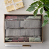 Rustikales Holz aus schwarzem Bär Seidenpapier (Geschenk)