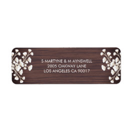 Rustikales Holz Babys Breath Gypsophila Wedding