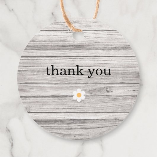 Rustikales Holz bedeutet, Hochzeit zu sein Vielen  Geschenkanhänger (Rückseite)