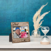 Rustikales Holz Bester Mohn je Großvater Foto Fotoplatte (InSitu)