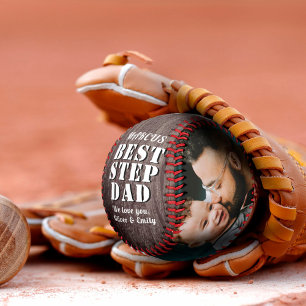 Rustikales Holz - Bester Stiefvater 2 Fotos Vater` Baseball