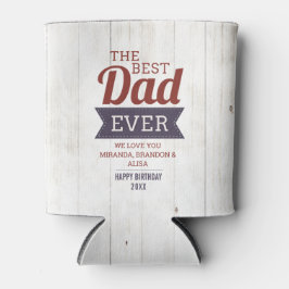 Rustikales Holz Bester Vater je Foto kann kühler Dosenkühler