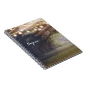 Rustikales Holz bezaubernder Wald & Lichter Notizblock (Rechte Seite)