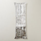 Rustikales Holz Birch Barkherz Familienherz Foto X Seitenschläferkissen (Rückseite (Vertikal))