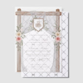 Rustikales Holz Blumenkanopie Islamische Hochzeit Pergament Einladungen (Versetzt (Einladung))