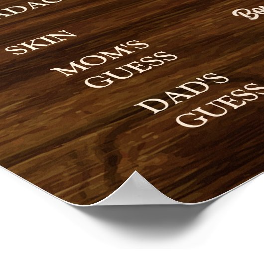 Rustikales Holz Blumenstrauß Alte Ehefrauen Märche Poster (Ecke)