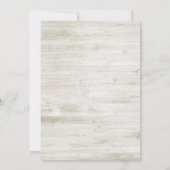 Rustikales Holz Blumenzwiebellicht Hochzeitstag Ge Save The Date (Rückseite)