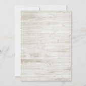 Rustikales Holz Blumenzwiebellicht Hochzeitstag Ge Save The Date (Rückseite)