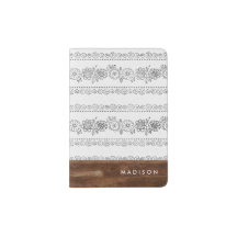 Rustikales Holz Bohemisch Boho Chic Floral White T