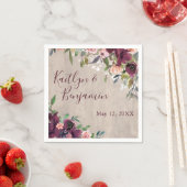 Rustikales Holz Boho Blumenleuchten Versatile Hoch Serviette (Beispiel)