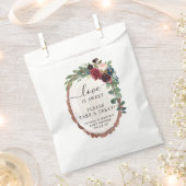 Rustikales Holz Brautparty Fvor Beutel Liebe ist s Geschenktütchen (Ausgeschnitten)