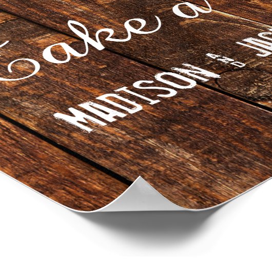 Rustikales Holz & Burlap Sonnenblumen Liebe ist Sw Poster (Ecke)