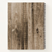 Rustikales Holz Camping Erlebnis Personalisierte R Notizblock (Rückseite)