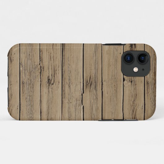 Rustikales Holz Case-Mate iPhone Hülle (Rückseite (Horizontal))