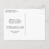 Rustikales Holz Christliche Abschluss Bibel Verse Postkarte (Rückseite)