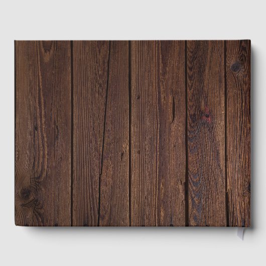 Rustikales Holz Christlicher Abschluss Sprichwörte Gästebuch (Rückseite)