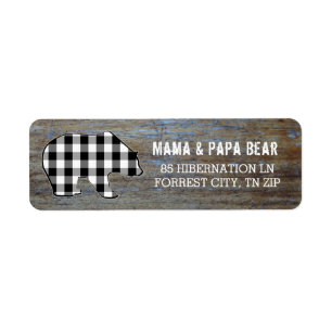 Rustikales Holz Country Black Bear Lumberjack Ka