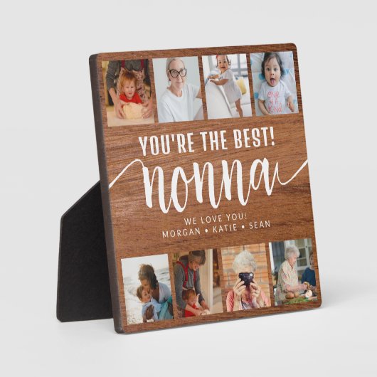 Rustikales Holz Custom Foto Sie sind die beste Non Fotoplatte (Vorderseite)