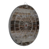 Rustikales Holz Dartscheibe (Vorderseite Links)