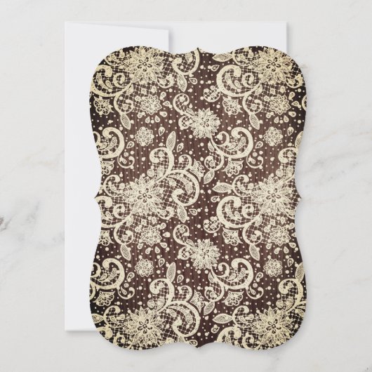 Rustikales Holz des Rosen-Brautparty Einladung (Rückseite)