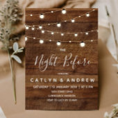 Rustikales Holz die Nacht vor der Einladung